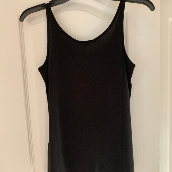 Eileen Fisher Silk Tank Top, Size Petite Medium, Black - Picture 7 of 7